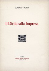 Il diritto alla impresa