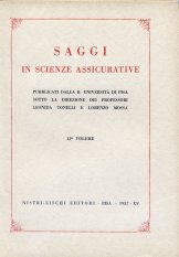 Saggi in scienze assicurative