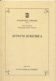 Attività di ricerca della classe di scienze matematiche, fisiche e naturali