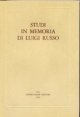 Studi in memoria di Luigi Russo
